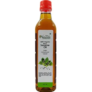 Farm Naturelle-Organic Virgin Cold Pressed Black Sesame Seed oil | 100% Pure for cooking , Hair & Body Massage, 500ml