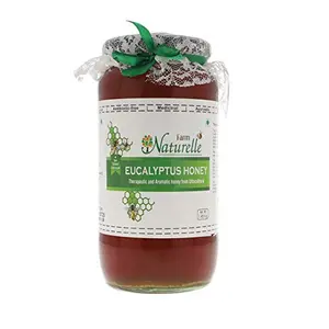 Farm Naturelle-Virgin Eucalyptus Forest 100% Pure Raw Un-Processed Honey 1.45 Kg Big Glass Jar (Ayurved Recommended)