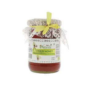 Farm Naturelle-Virgin Raw Natural Unprocessed Tulsi Forest Flower Honey - 700 Grams Glass Jar (Ayurved Recommended)-Huge Value
