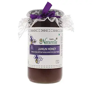 Farm Naturelle-Virgin Pure Raw Natural Unheated Unprocessed Forest Honey - Jamun Flower Honey-1 kg-Glass Bottle