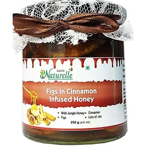 Farm Naturelle-Infused Pure Raw Natural Forest Honey and Big Delicious Figs (Anjeer)-250 GMS-Diwali Health Gift Item Pack