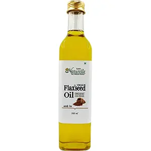 Farm Naturelle - 100 % Pure & Organic Flax Seed Oil ( Alsi Oil ) Rich In Protein & Fiber - 500 ML