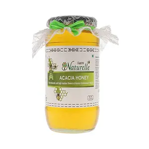 Farm Naturelle-Virgin Pure Raw Natural Unprocessed Acacia Jungle/Forest Flowers Honey 1 .45 Kg Big Glass Jar