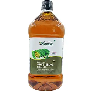 Farm Naturelle 100% Virgin Pressed White Seed Cooking Oil Fssai Approved. (2 LTR)