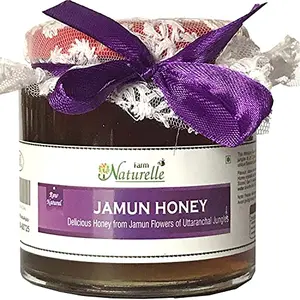 Farm Naturelle (Farm Natural Produce) Aesthetically Jute Bag with Raw Natural Unheated Unprocessed Forest Jamun Flower Honey 250 g