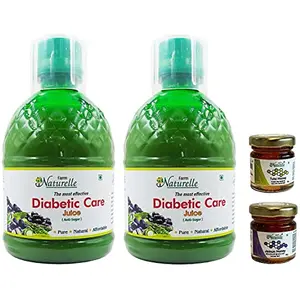 Farm Naturelle Herbal & Ayurveda Diabic Care Juice | No Added Sugar | Ayurevedic Formulation to maintain Sugar Level  400Ml 1+1 Free ( Pack of 2) .