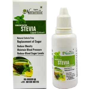 Farm Naturelle-Concentrated Stevia Extract Liquid for Weight Loss and For Diabetic People (sugar free)|  20 ml