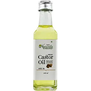 Farm Naturelle-100% Pure & Organic Cold Pressed Castor Seed Oil (Arandi Oil) | Organic Castor Oil For Hair & Skin Care -100 ML