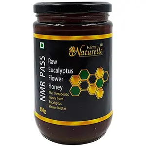 Farm Naturelle - Raw 100% Natural (NMR Tested Passed Certified) Eucalyptus (Forest) Flower Honey - (850Gms) Glass Bottle.