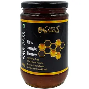 Farm Naturelle -100% Raw Natural Unprocessed Jungle Forest Flower Forest Honey (NMR-Tested Passed & Certified)-(Glass Bottle)