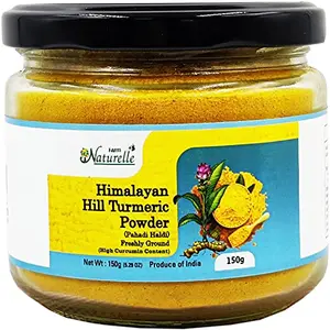 Farm Naturelle-Pure & Organic Himalayan Mountain Turmeric Curcumin Powder (Haldi Powder) -  150 gms