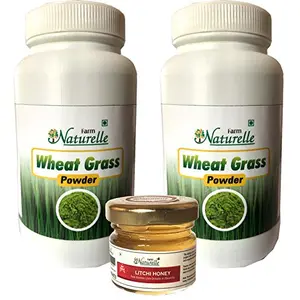 Farm Naturelle-1+1 Free-Powder (100 GMS Each) + 100% Raw Natural Forest/ Litchi Honey (40 GMS) Combo