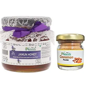 Farm Naturelle-100% Pure Raw Natural Unprocessed Honey (Jamun Flower Forest Honey 400 GMS) for and 