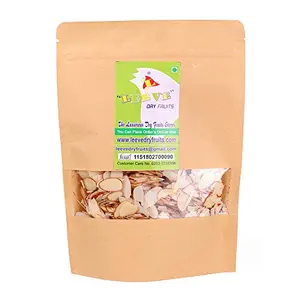 Leeve Dry Fruits Brand Fresh Almond Sliced Nuts California Almonds Flakes Badam Sweets Dacor Garnishing patham Chips 400 gm Pack