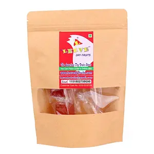 Leeve Brand Meetha Mango Bar Papad & Dry Litchi Cubes Real Dried Combo Pack Slice Bar 400gm