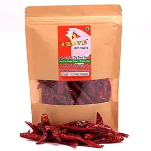 Leeve Brand Spices Sabut Lal Mirch whole Dried Red Nandurbar _ Jalgaon Combo Pack marcha Spicy Chilli 200g