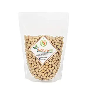 NatureVit Roasted Peanuts 1 Kg [Unsalted & Skin Removed]