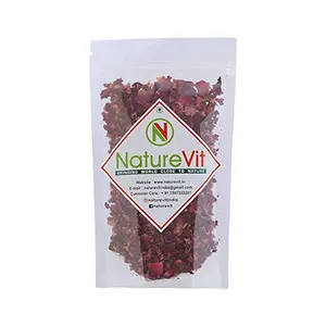 NatureVit Edible Dried Rose Pet50g [Sun Dried Gulab Patti]