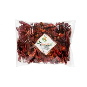 NatureVit Dried Red Chilies [Jodhpuri Tadka] - 400gm [Premium & Stemless]