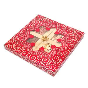 Leeve Dry fruits Brand Dryfruits Combo Fruit & Nuts Diwali Gift Fancy Box Hamper offer pack Designer Windo Box P4 400 gram