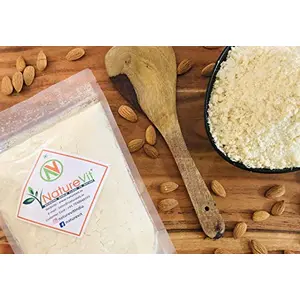 NatureVit Almond Flour 1kg [Keto-Friendly Naturally Protein-Rich Blanched Almond Fine Powder]