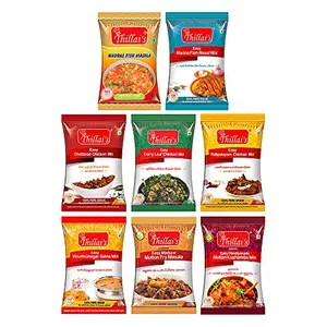 Thillai's Easy Chicken Mutton Fish Masala Combo - Pack of 8