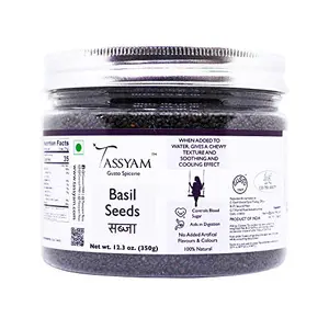 Tassyam Basil Seeds 350 Grams | Sabja Jar