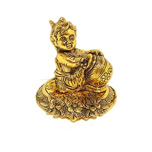 Price White Metal Krishna Gold Color for Home Decor and Gifts