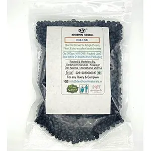 Devbhoomi Naturals Bhatt ki Dal / Black Bean / Black Soyabean Pure and Natural harvested from Uttarakhand 900 gm