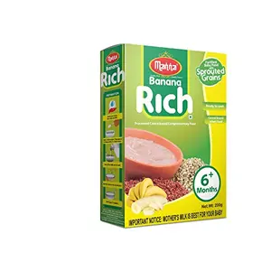 Manna Banana Rich - Sprouted Grains Food Powder (Porridge/Cereal Mix) 200g