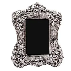 Prince Home Decor & Gifts Silver Finish Photo Frame with Beautiful Velvet Box Special Gifts for Valentine Gift Mother/Father DayWedding Gift Anniversary Gift Birthday Gift