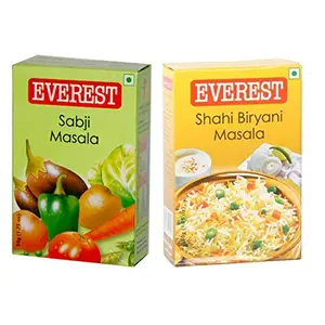 Everests Spices Variety Pack-Sabji Masala 100g/ Shahi Biryani - 50 g