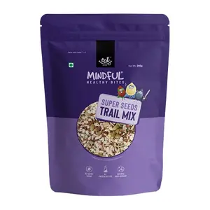 Eat Anytime Mindful Healthy Super Seeds Trail Mix | No Added Sugar | No Preservatives | Antioxidant | Rich Minerals & Proteins | Super Seed Trail Mix Seeds - 200gm
