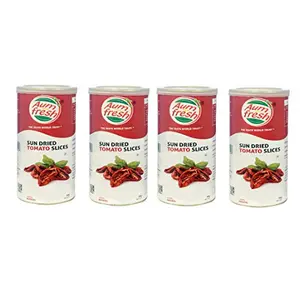Aum Fresh Sun Dried Tomato Slices 360g Pack of 4 Combo | No Added Ready to Use Sun Dry Tomatoes