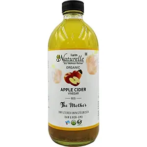 Farm Naturelle Glass Bottle Apple Cider Vinegar with Mother (500 ml)