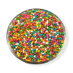 Rainbow Balls for Cake Decoration 250gm Sprinkles For Cake Decoration Rainbow BallsMulticolour Balls Rainbow Balls for Cake DecorationSugar Candy Balls