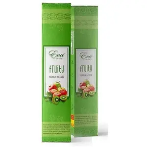koya's Eva Fruity India Temple Incense Sticks/Natural Fragrance 20gm - Choose The Scent and Use It at Home or Workplace