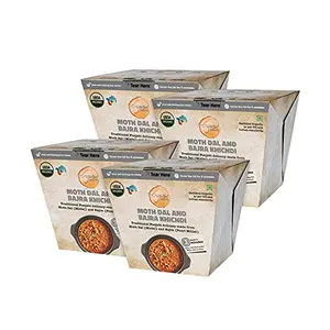 Organic Roots Moth Dal & Bajra Khichdi Instant Food Healthy Food Ready to Eat Full Meal No MSG No Preservatives 55 Gm (Pack of 1)