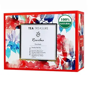 Rooibos Red Tea - Caffeine Free good for health Rich South African Tea - 1 Teabox ( 18 Pyramid Tea Bags )