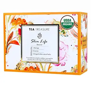 Slim Life -Tea for - Improves- Skin PureTea - 1 Teabox ( 18 Pyramid Tea Bags )