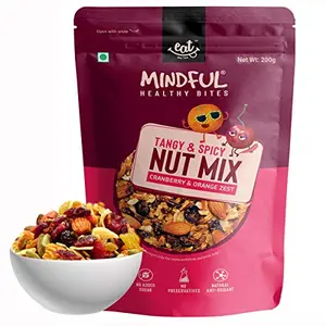 Eat Anytime Healthy Snacks Trail Mix Nuts and Dry Fruits Cranberry and Orange Zest 200g