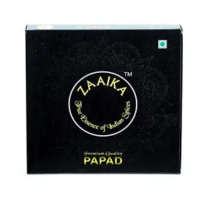 Zaaika Rajasthani Papad Made with Moong and Urad Mix Daal Tasty Premium Indian Snacks - 500 gm Pack
