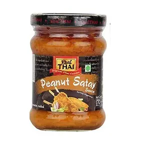 Real Thai Peanut Satay Sauce 170 ml (Pack of 1)