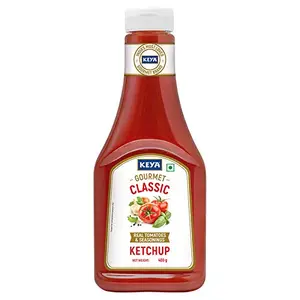 Gourmet Tomato Ketchup Classic | PP Bottle | 100% Pure and Natural | Pack of 2 x 400 Gm