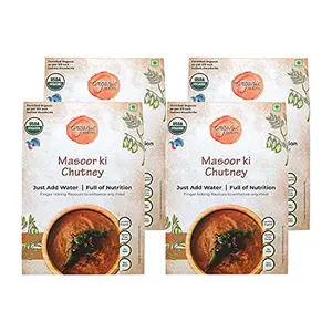 Organic Roots Masoor Dal Chutney Masoor Kandi Pachadi Chatni Powder Idli Dosa Podi Chatni Podi Masala (30G / 90G Each) (Pack of 4)