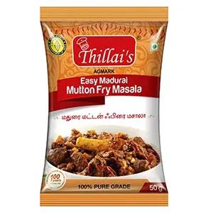 Thillais Masala Mutton Curry Masala powder (Easy Mutton Fry) 50 Gm 100% Natural INDIAN Spices