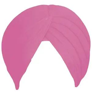 Sikh Cotton Turban for Men |Pink Color | 5mts Unstitched Punjabi Pagri