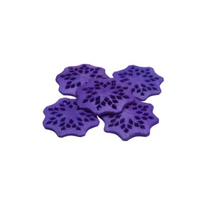 Blue Bone Floral Pendant | Net Cut Beads | DIY Craft beads | Jewelry beads