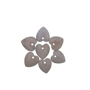 Bone Carved Heart handmade beads | 1 Hole | Jewelry making Decorative beads