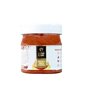 OOSH Gourmet's Premium Ground Chilli Powder | Laal Mirch Powder | Kitchen Essential | Cooking Essential | Re-usable Tin / Jar Packaging (250g)